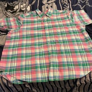 Ralph Lauren Polo - Plaid Green and Pink